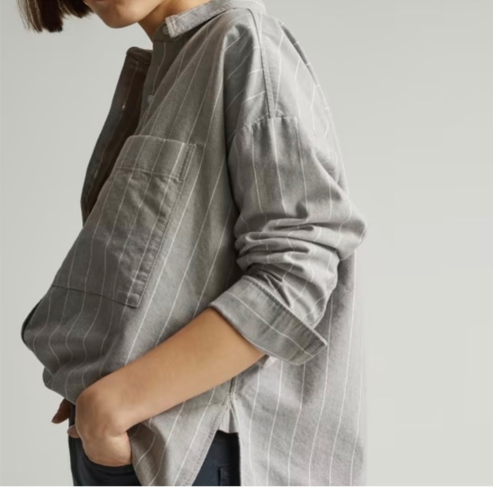 Everlane The Boxy Oxford Shirt Large - Picture 5 of 14